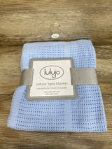 NEW Lulujo Baby Cellular Baby Blanket, Blue