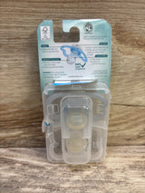 NEW MAM Air Night 2pk Pacifiers, Glow-in-the-Dark Clear 6-16m