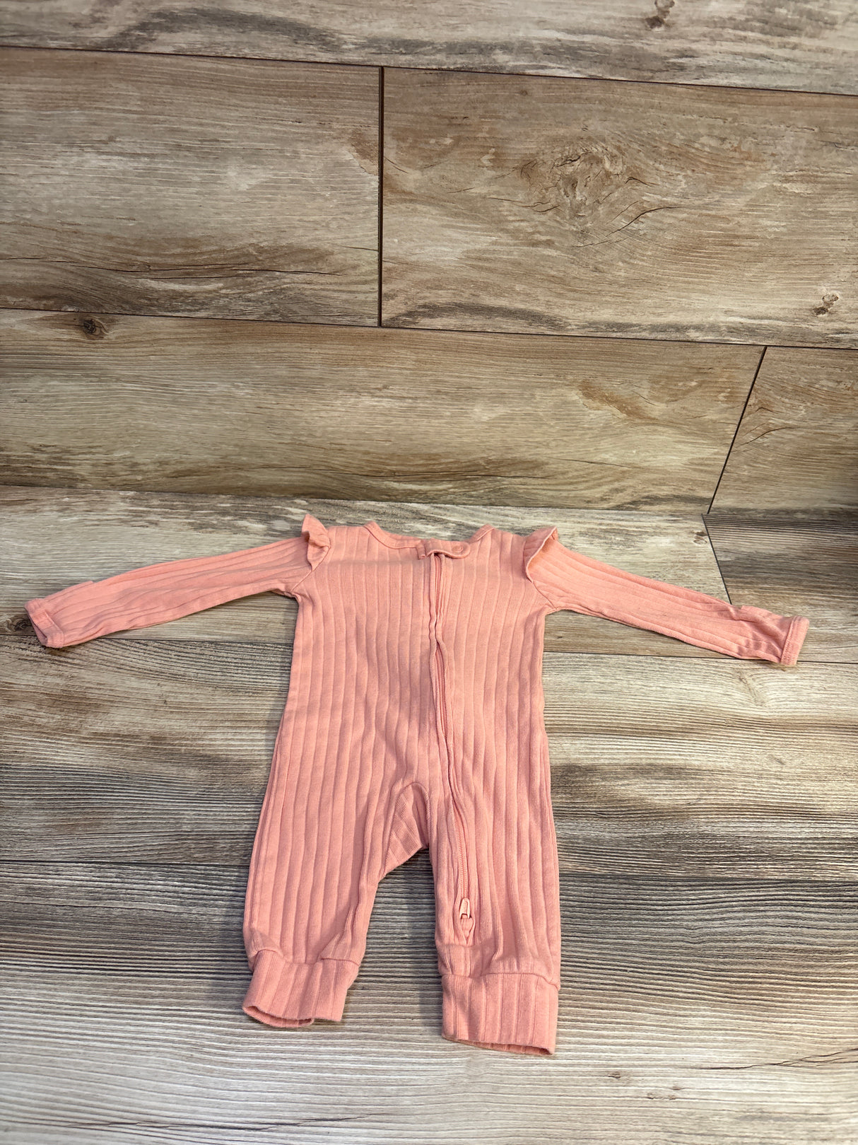 Carter's Ribbed Footless Sleeper Peach sz 3m