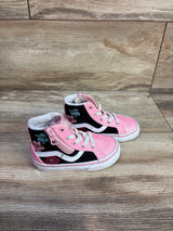 Vans Sk8-Hi Reissue Side Zip Glitter Shoe Pink sz 5.5c