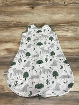 Yoofoss Wolf Print Sleep Sack Grey sz 0-6m