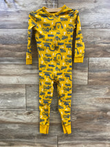 Old Navy Construction Footless Sleeper Yellow sz 5T
