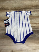 NEW MLB Chicago Cubs Pinstripe Power Hitter Romper sz 6-9m