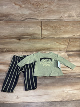 NEW Cat & Jack So Franken Cool 2pc Set Green sz 12m