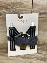 NEW Cat & Jack Bow Tie & Suspenders Set