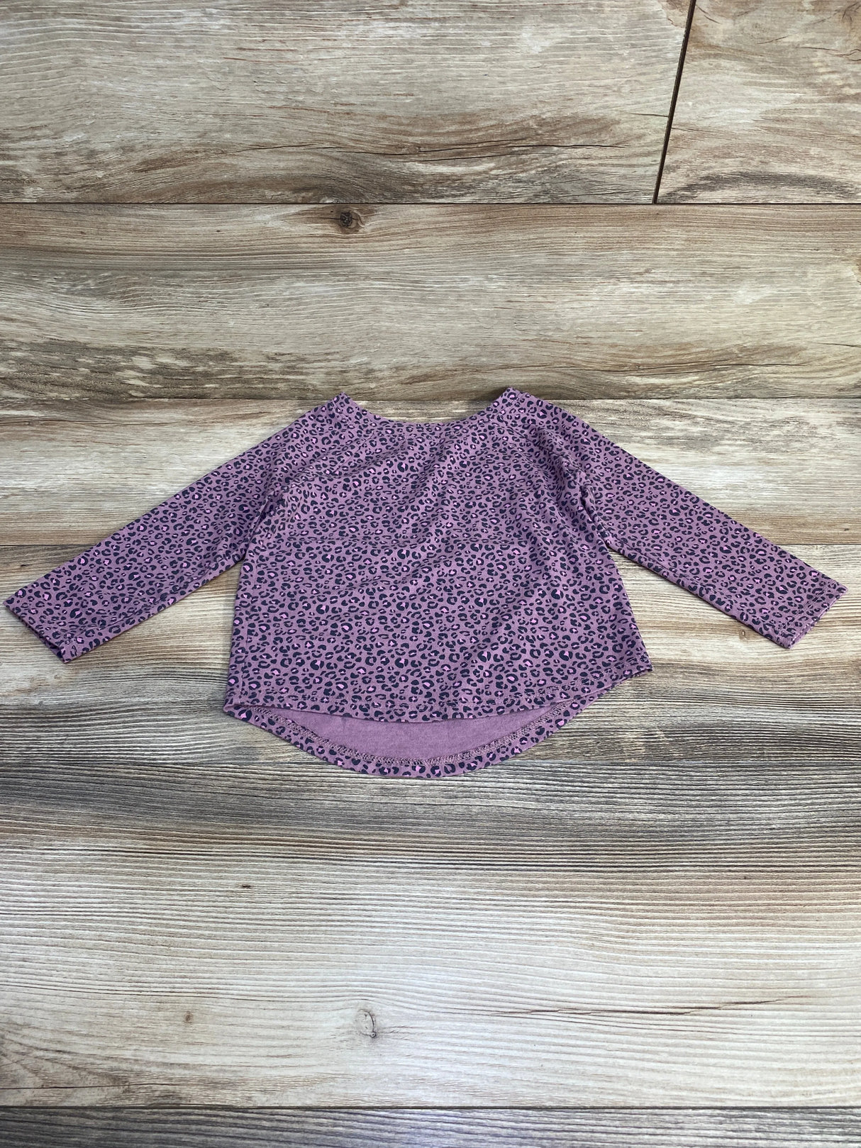 Cat & Jack Leopard Print Shirt Purple sz 2T - Me n Mommy To Be