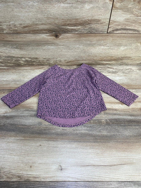 Cat & Jack Leopard Print Shirt Purple sz 2T - Me n Mommy To Be