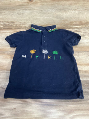 Mayoral Short Sleeve Polo Shirt Navy sz 5T - Me n Mommy To Be