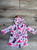 NWOT Mon Cheri Baby Plush Unicorn Robe White sz 0-9m