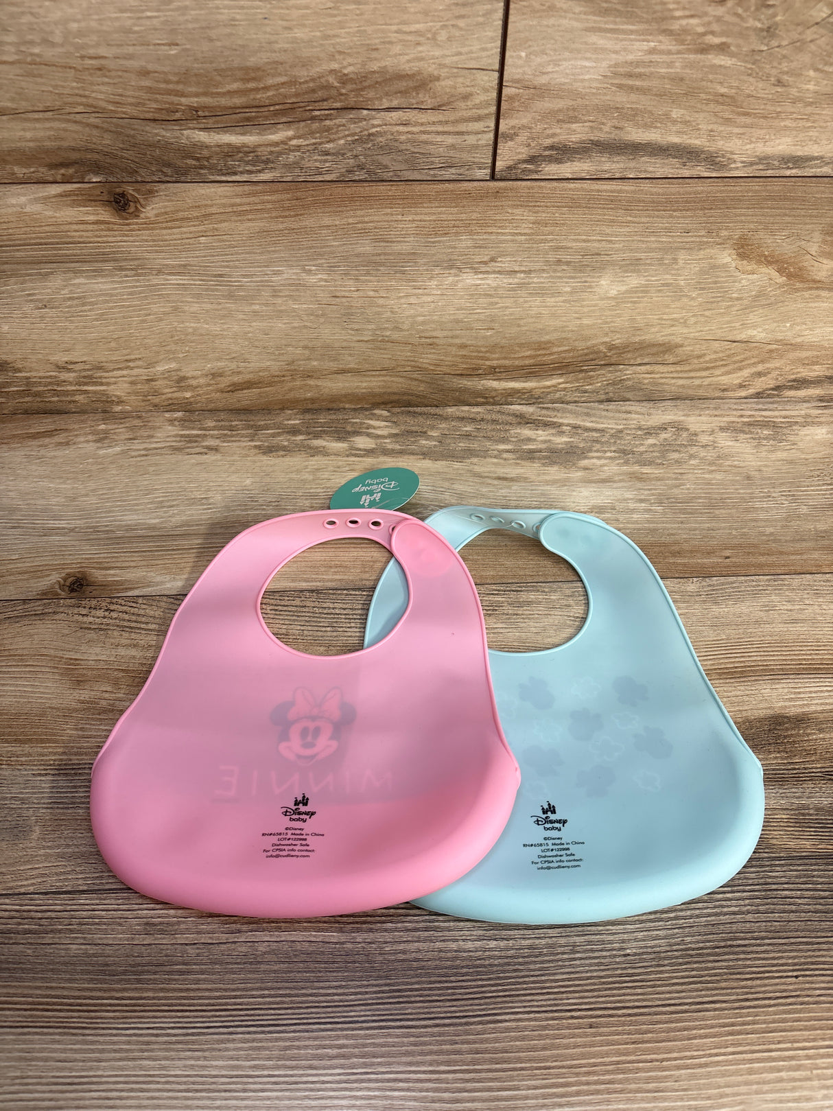 NEW Disney Baby Silicone Bibs 2pk