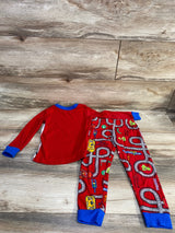 Disney Store 2pc Lightning McQueen Pajama Set Red sz 5T