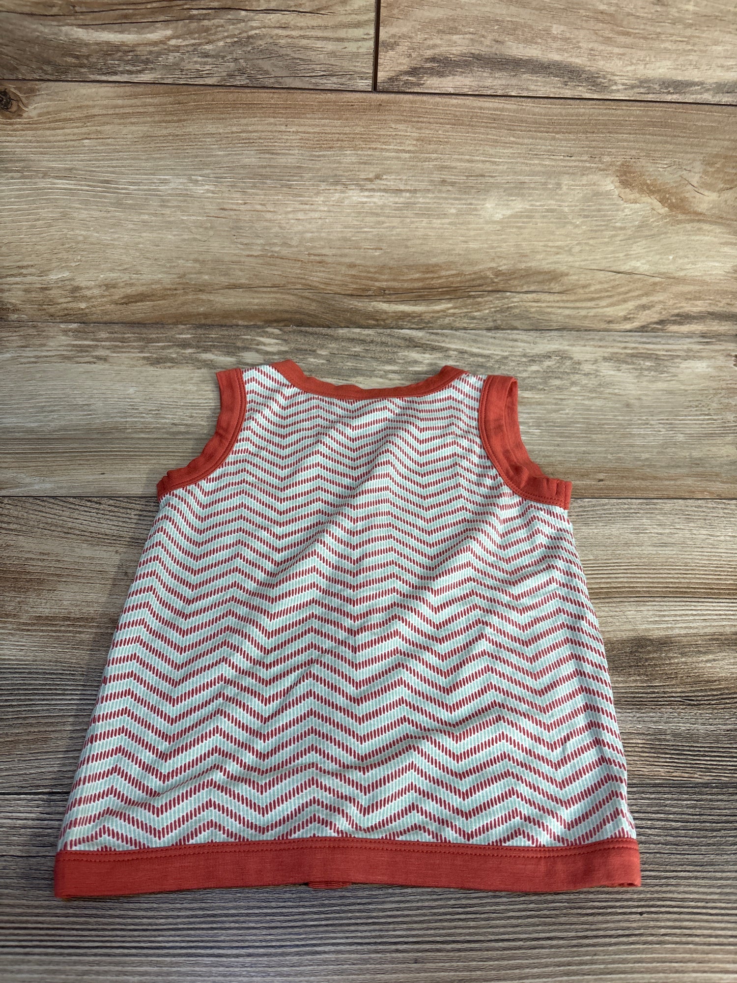 Kate Quinn Bamboo Button-Up Tank Top Orange sz 18-24m