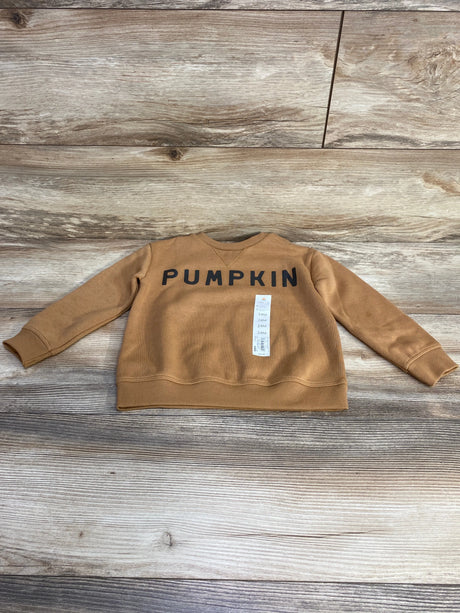NEW Little Co. Pumpkin Sweatshirt Brown sz 24m - Me n Mommy To Be