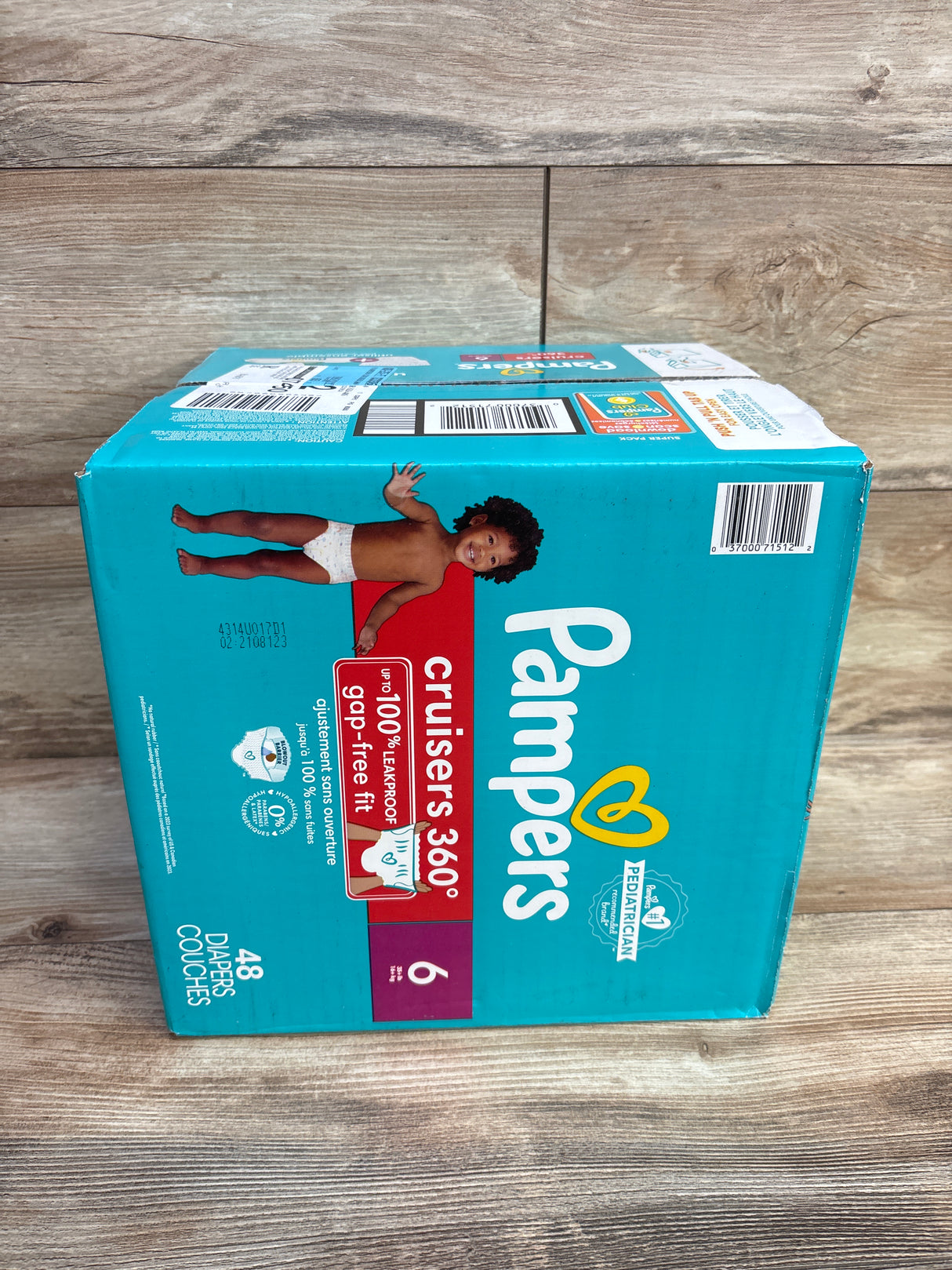 NEW Box of Pampers Cruisers 360 Diapers, Size 6 48ct.