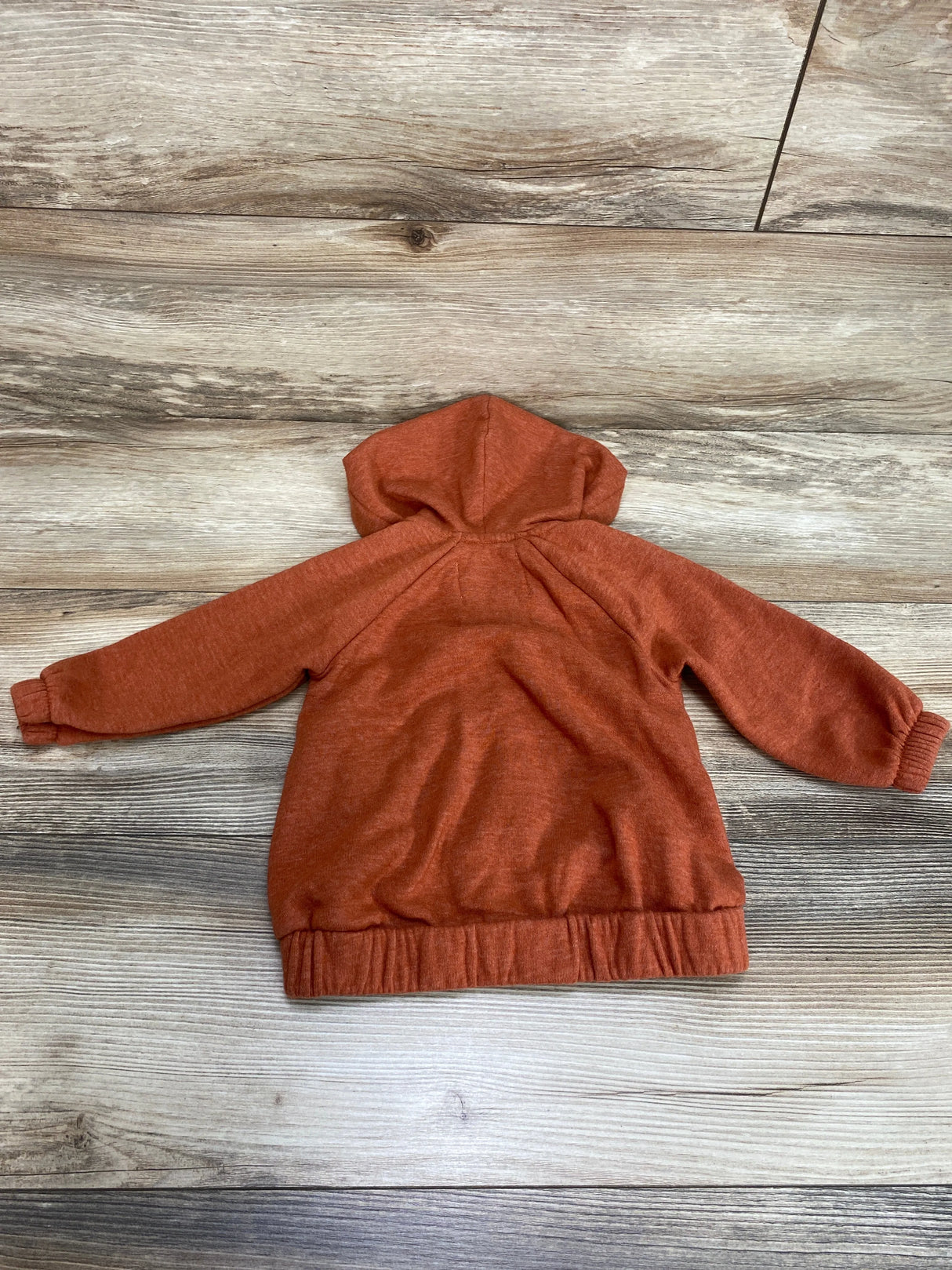 Old Navy Full Zip Embroidered Hoodie Orange sz 12-18m