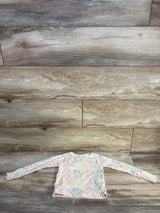Old Navy Floral Long-Sleeve Rashguard Swim Top Ivory sz 4T