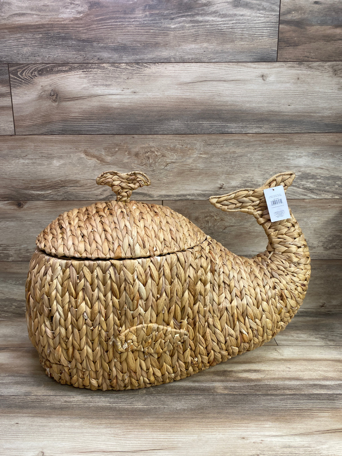 NEW Place & Time Everyday Whale Woven Storage Basket