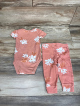 Carter's 2pc Floral Bodysuit & Pants Pink sz 9m