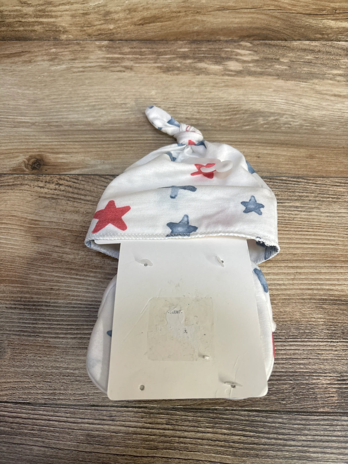 NEW Toby Patriotic Hat & Booties Set White sz 0-6m