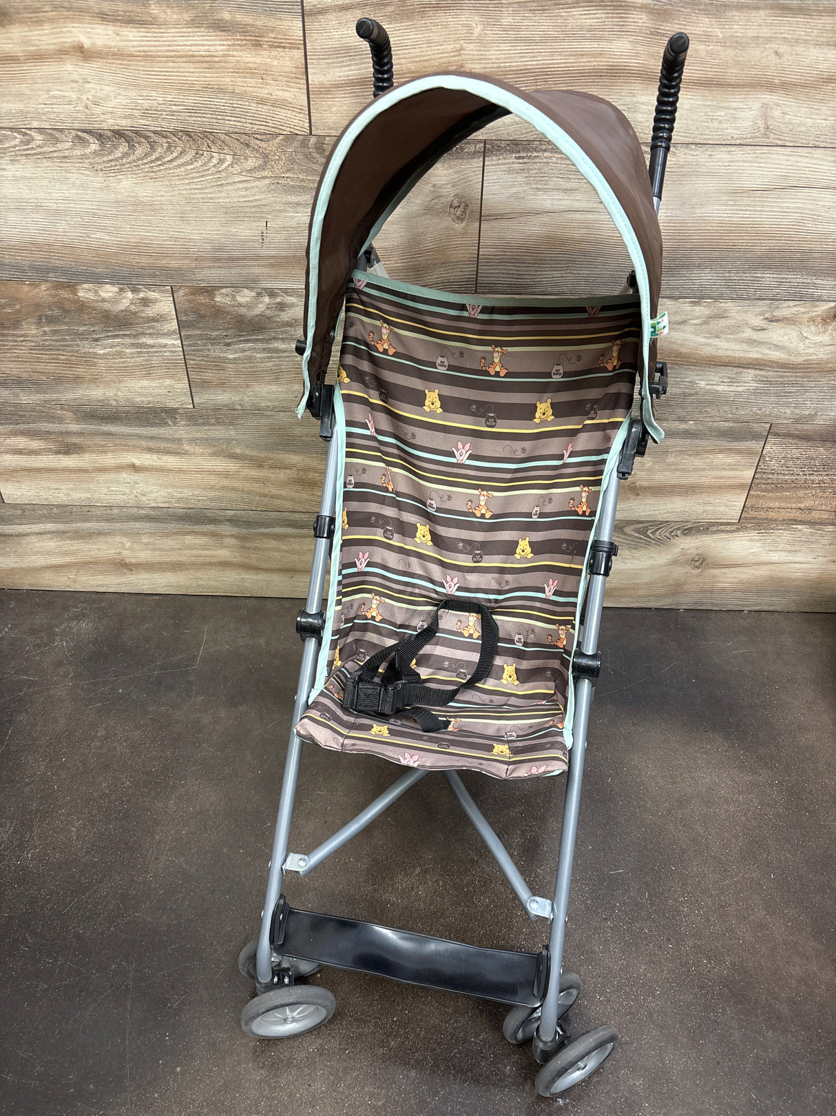 Disney Winnie The Pooh Umbrella Stroller w/ Canopy - Brown