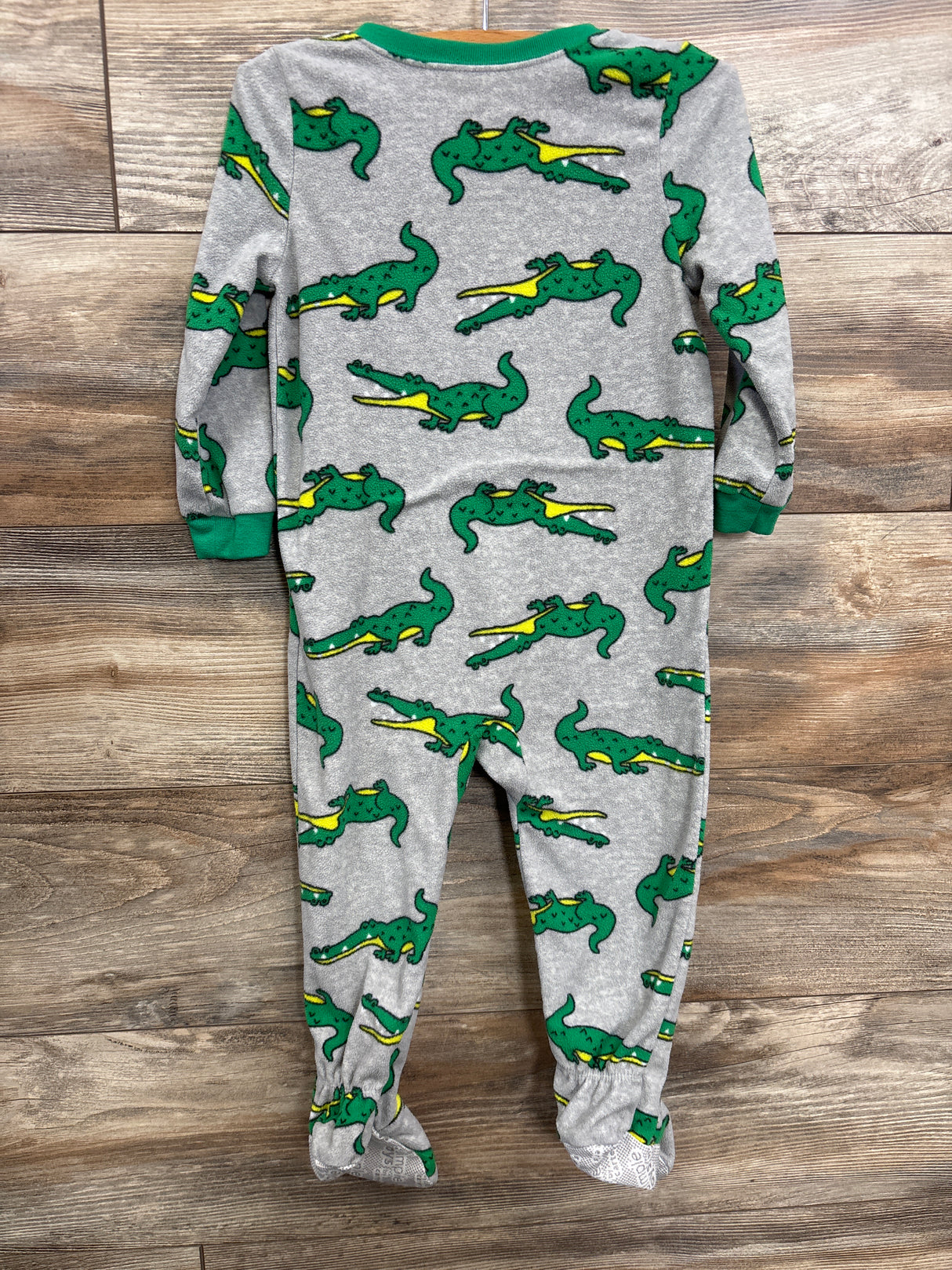 Simple Joys Crocodile Print Blanket Sleeper Grey sz 2T