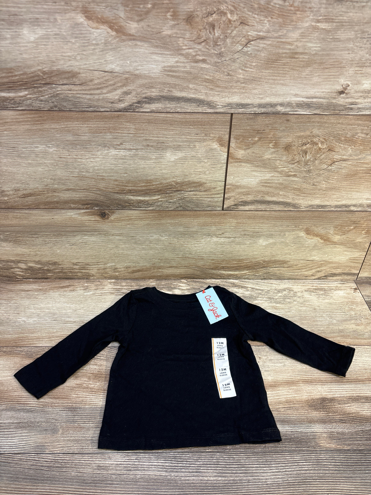 NEW Cat & Jack Long Sleeve Shirt Black sz 12m