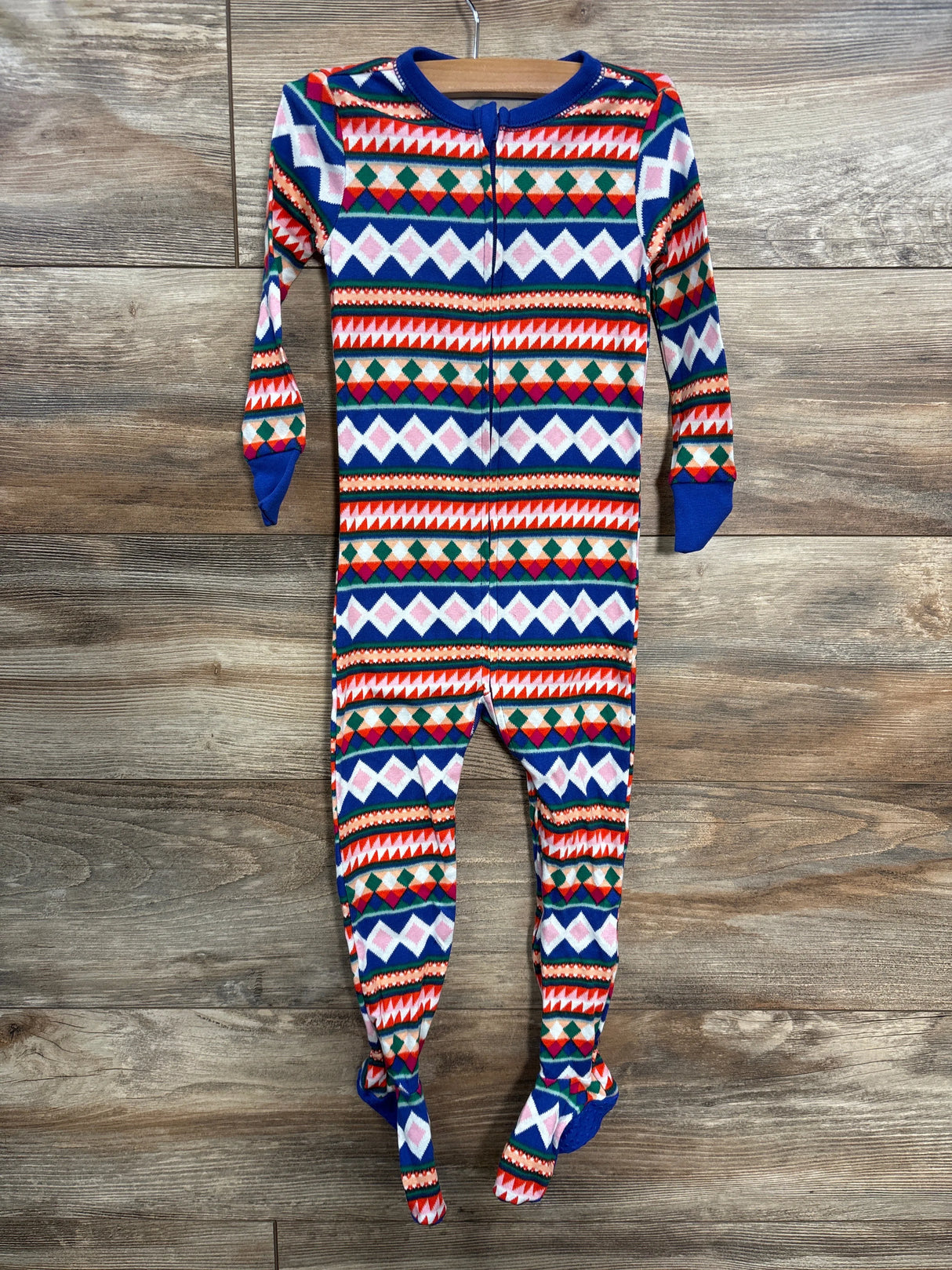 Old Navy Fair Isle Sleeper Navy sz 2T