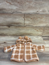 Cat & Jack Faux Fur Full-Zip Jacket Tan sz 0-3m