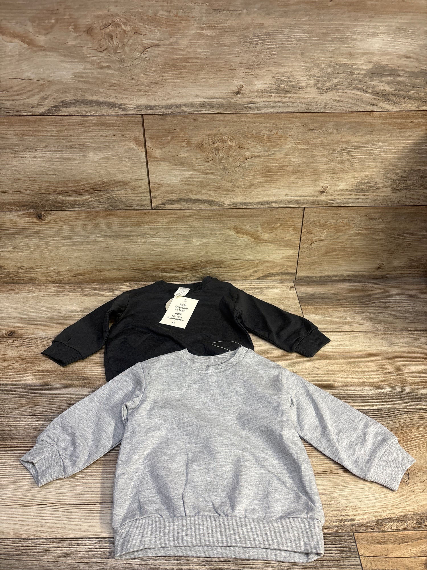 NEW H&M 2pk Pullover Sweatshirts Grey sz 9m