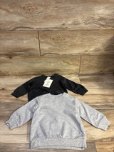 NEW H&M 2pk Pullover Sweatshirts Grey sz 9m