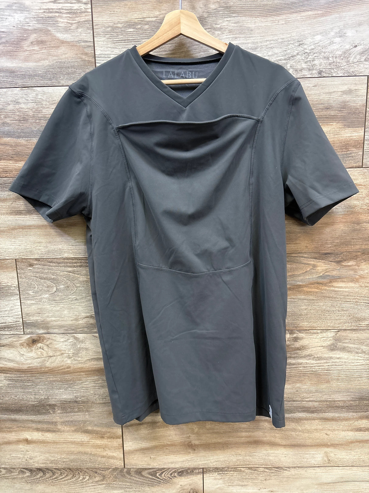 Lalabu Short Sleeve Dad Shirt Grey sz 2XL