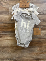 NEW DreamGro 3pk Bodysuit Set White sz 0-3m