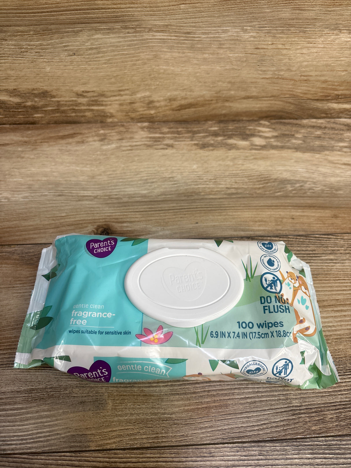 NEW Parent's Choice Gentle Clean Fragrance-Free Wet Wipes 100ct