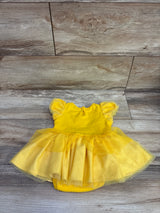 Disney Store Beauty & The Beast Tutu Bodysuit Yellow sz 18/24m