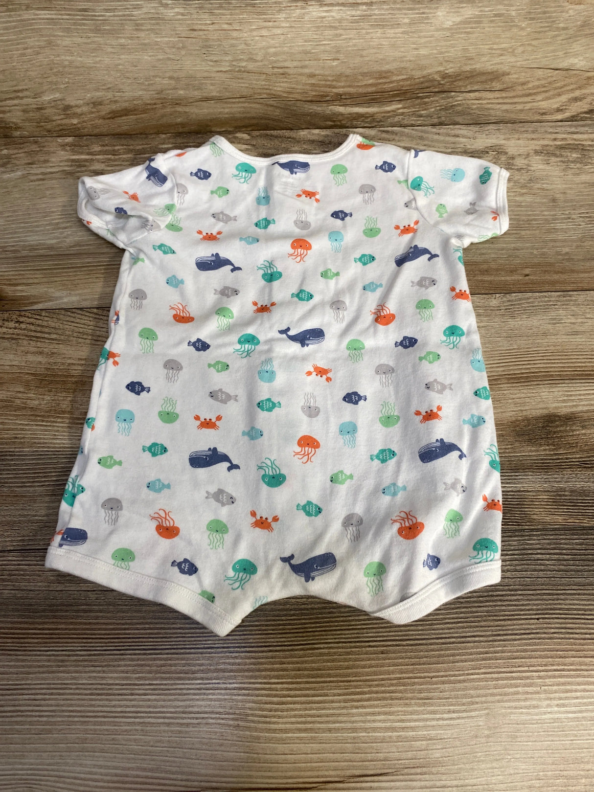 Carter's Sea Animals Shortie Romper White sz 18m