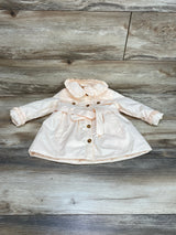 Tahari Peach Trench Coat sz 12M