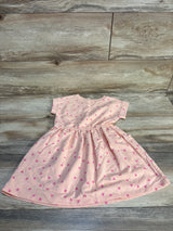 Cat & Jack Heart Print Dress Peach sz 4T