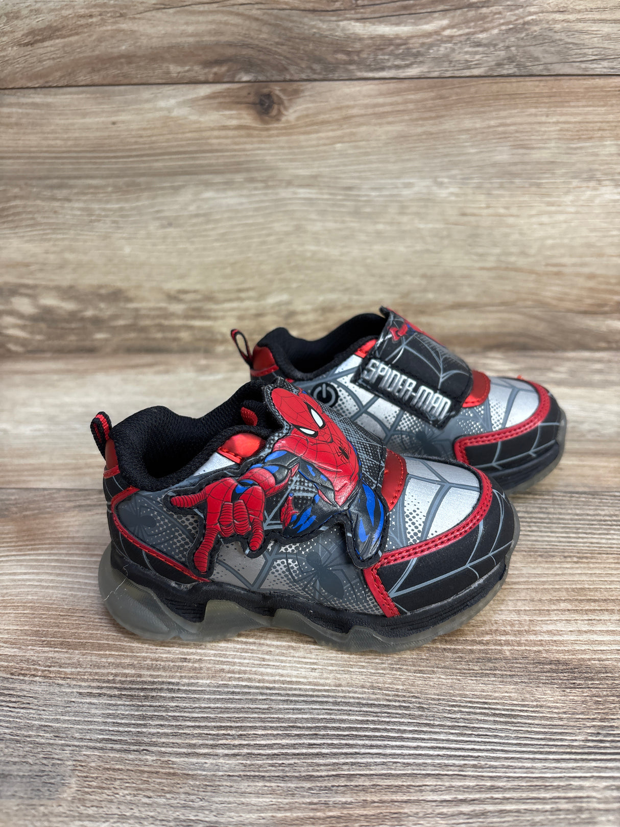 Marvel Spider-Man Light Up Sneakers sz 7c