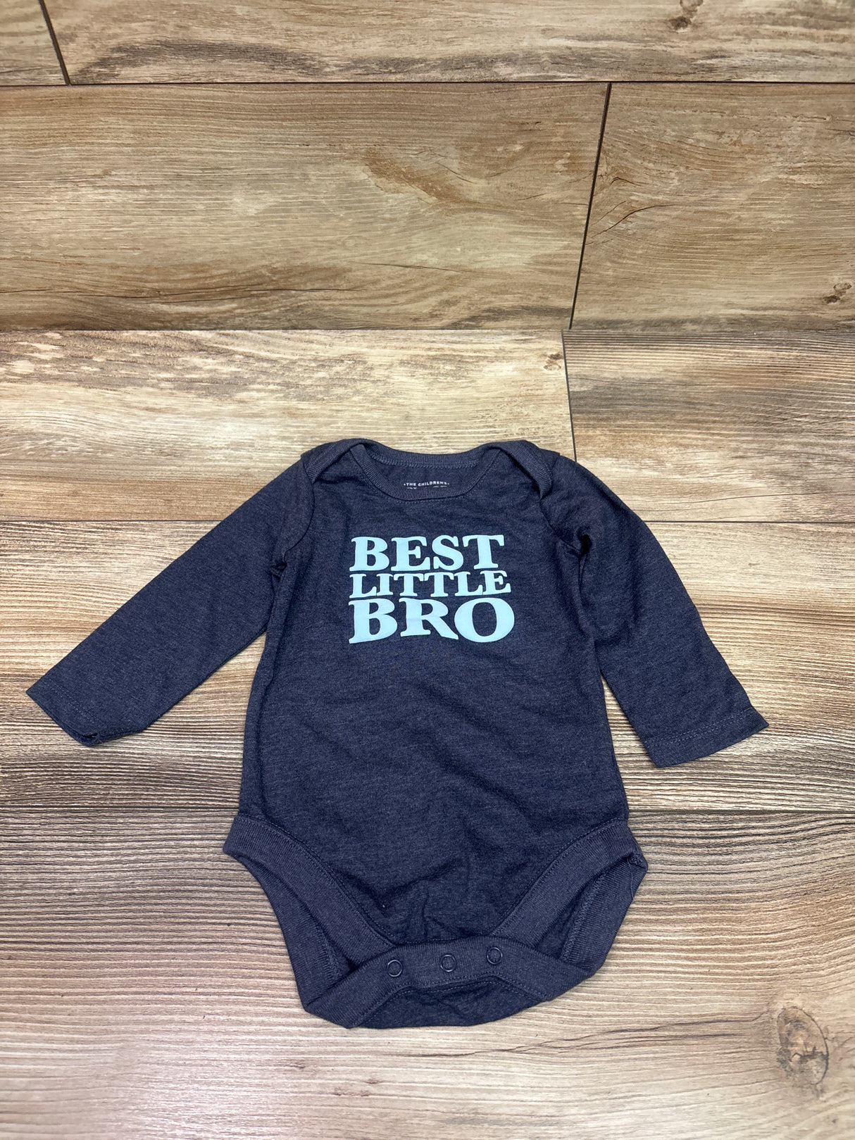 Children's Place Best Little Bro Bodysuit Navy sz 3-6m