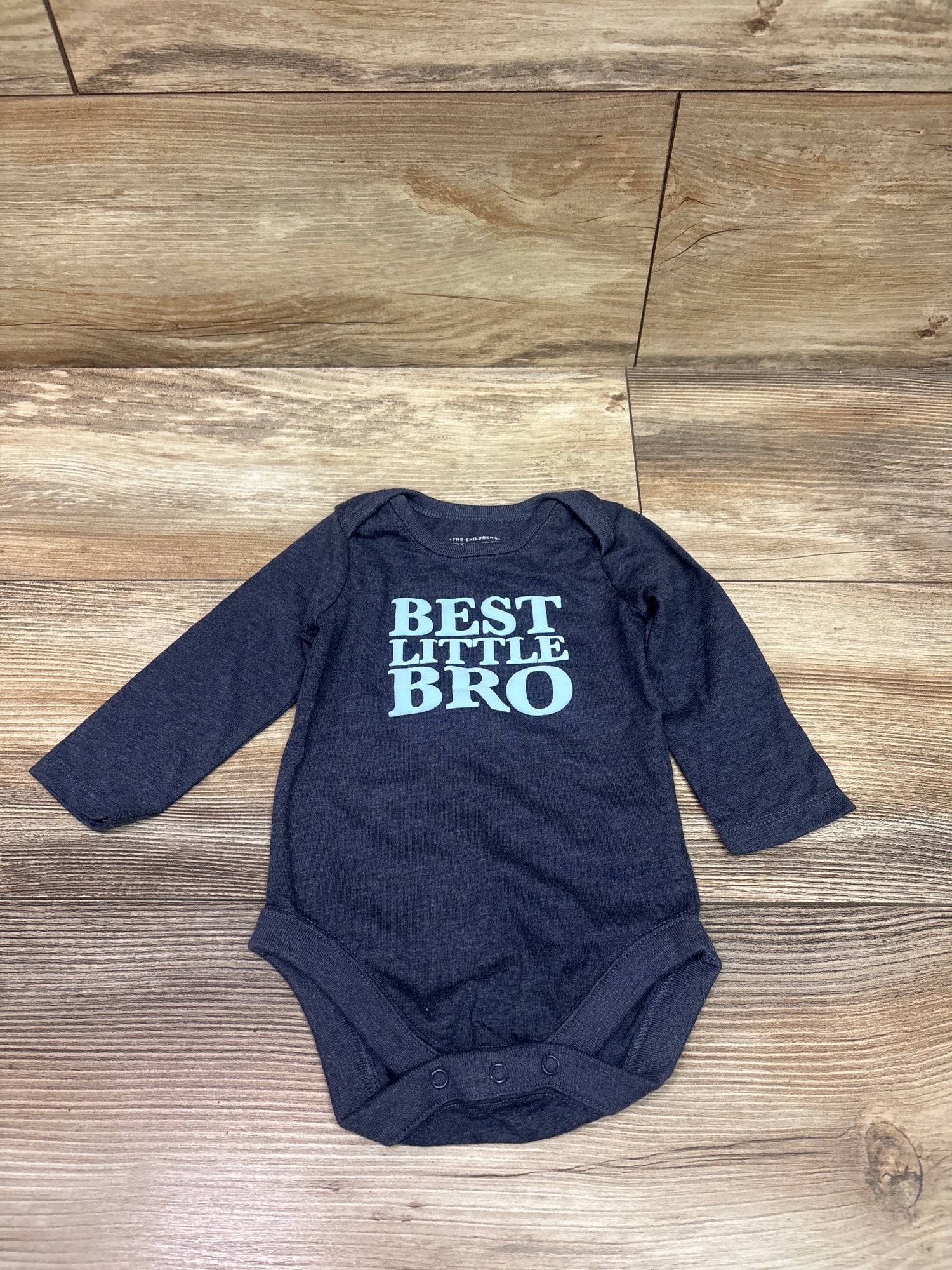 Children's Place Best Little Bro Bodysuit Navy sz 3-6m