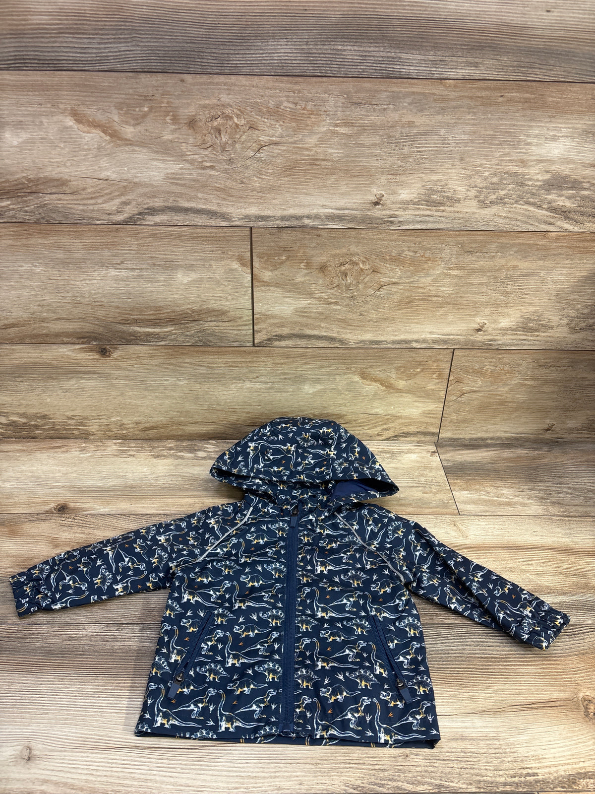 Push Dinosaur Rain Jacket Navy sz 18m