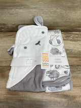 NEW Carter's Just One You 2pk Sheep Bath Towel Grey