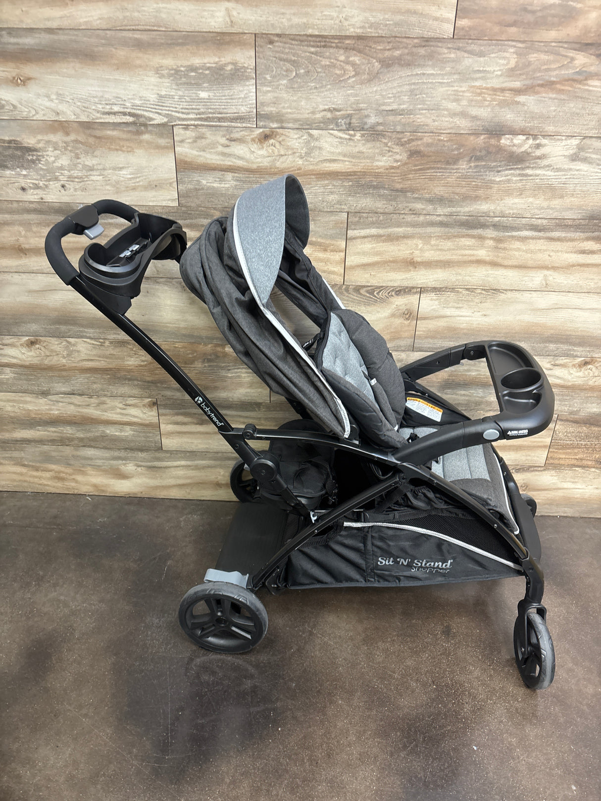 Baby Trend Sit N Stand 5-in-1 Shopper Stroller in Stormy Grey