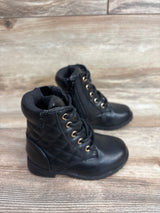Children's Place Quilted Boots Black sz 5c