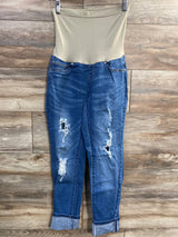 Bella Vida Full Panel Distressed Jeans Blue sz Medium