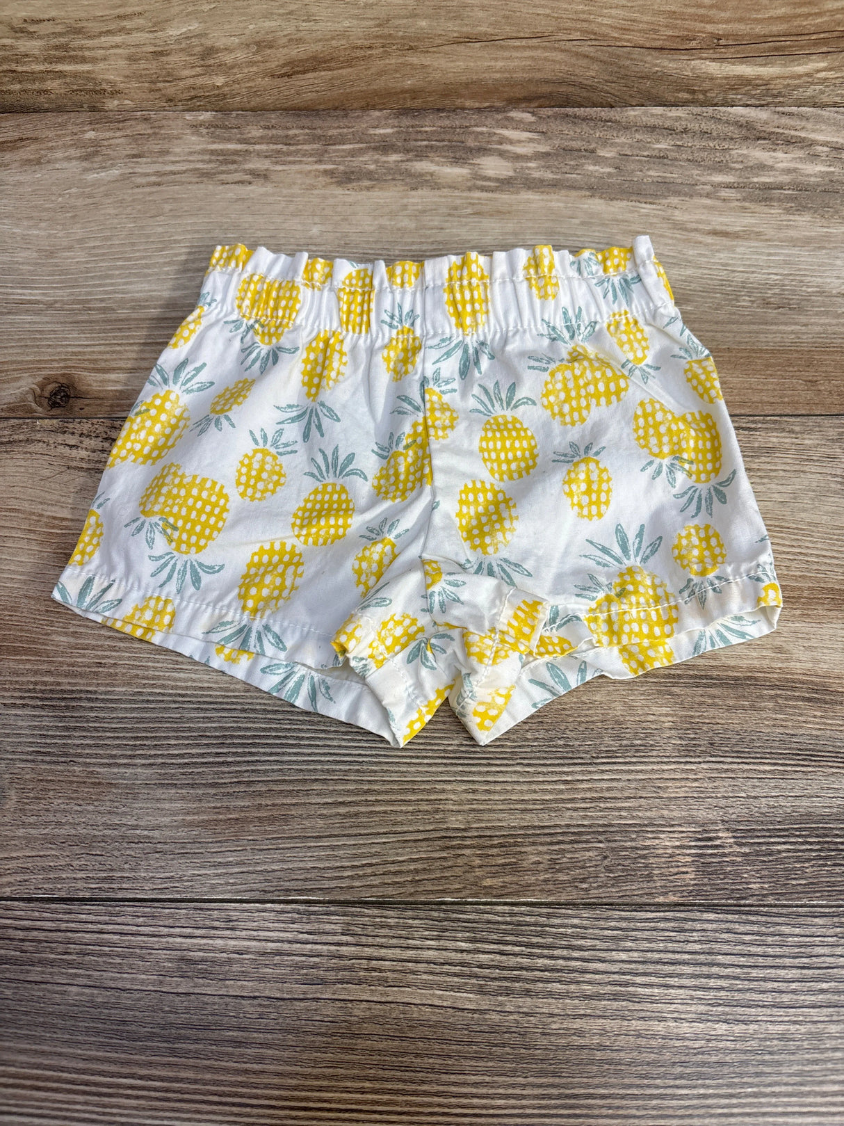 Just One You Pineapple Print Shorts White sz 12m - Me n Mommy To Be