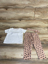 2pc Shirt & Pants Set White sz 9-12m