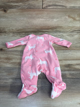 Child Of Mine Unicorn Print Blanket Sleeper Pink sz Newborn