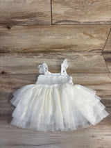 Milkberry Tank Bodysuit Tulle Dress Ivory sz 0-3m