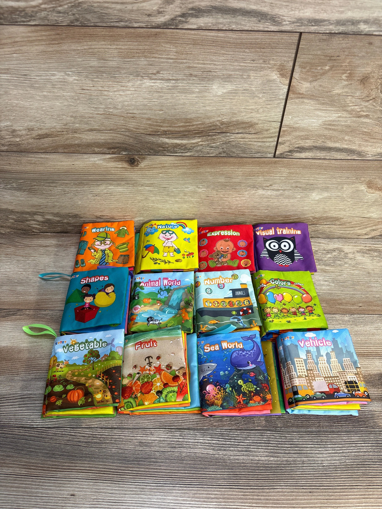 Teytoy My First Cloth Activity Crinkle Soft Books, 12pc - Me n Mommy To Be